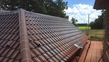 N&T Brown Roofing, Mattishall, Black Roof Completed Job