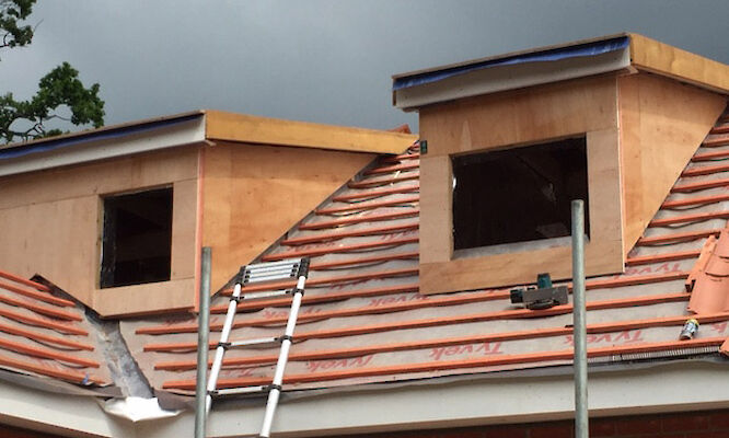 Residential roofing project completed by Norfolk roofers