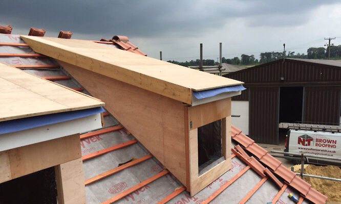 Residential roofing project completed by Norfolk roofers