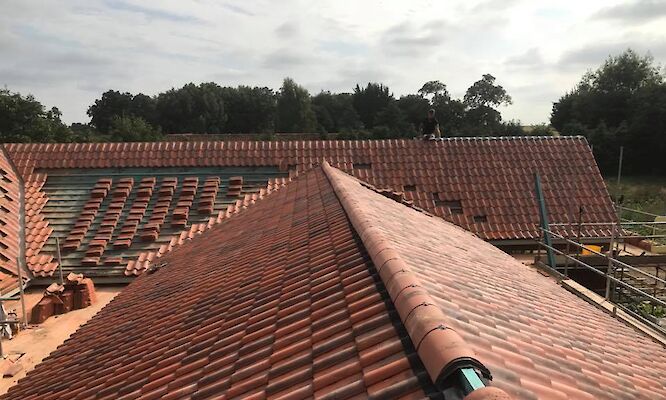 Roofing project completed in Bintree Norfolk
